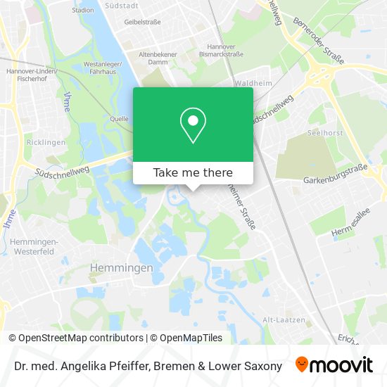 Dr. med. Angelika Pfeiffer map