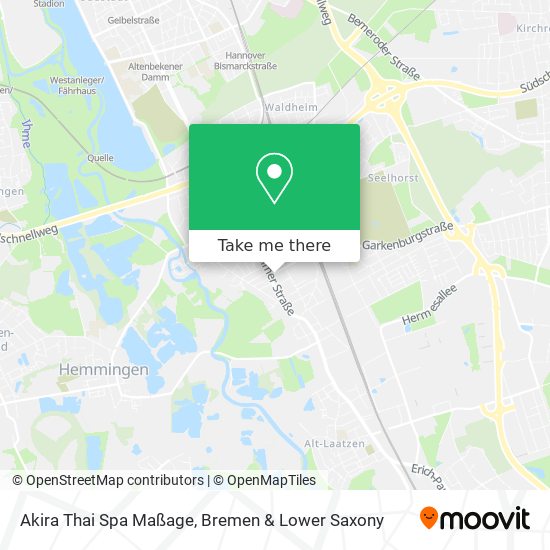 Akira Thai Spa Maßage map