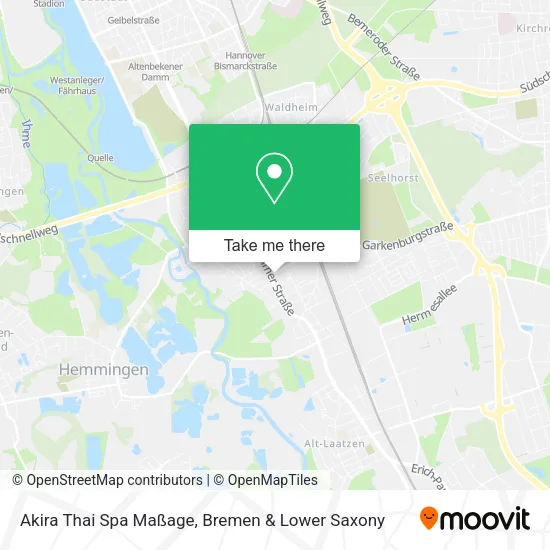 Карта Akira Thai Spa Maßage