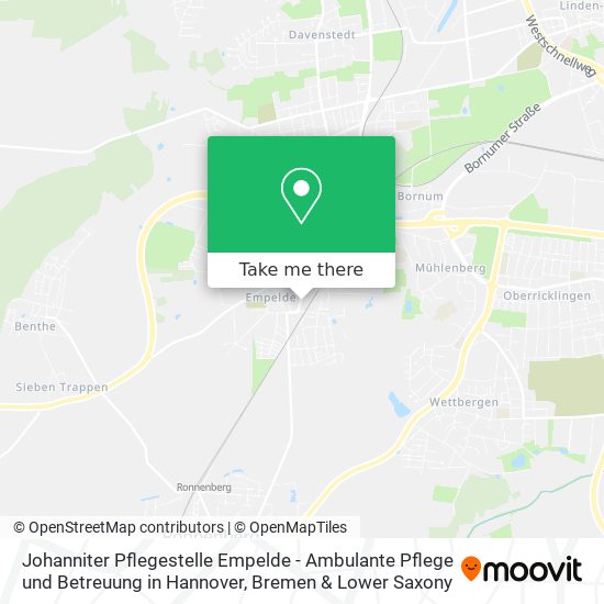 Johanniter Pflegestelle Empelde - Ambulante Pflege und Betreuung in Hannover map