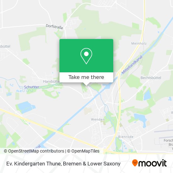 Ev. Kindergarten Thune map