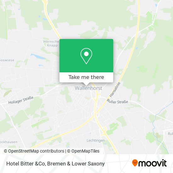 Hotel Bitter &Co map