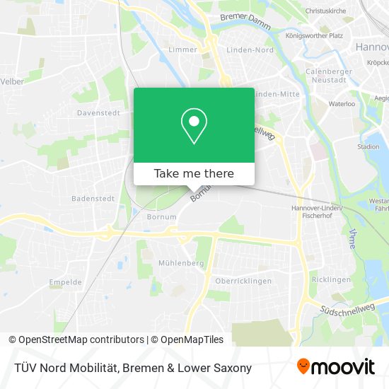 TÜV Nord Mobilität map