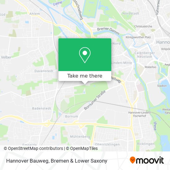 Hannover Bauweg map