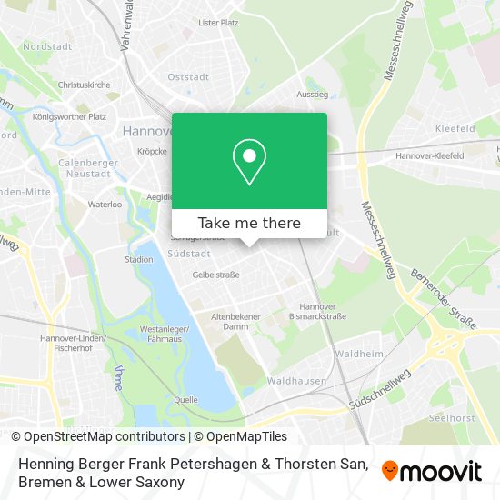 Henning Berger Frank Petershagen & Thorsten San map