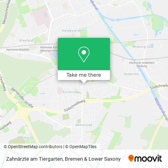 Zahnärzte am Tiergarten map