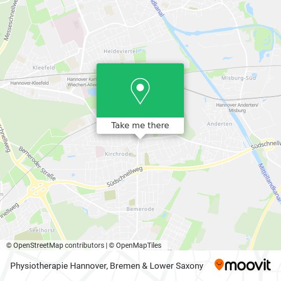 Physiotherapie Hannover map