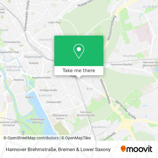 Hannover Brehmstraße map