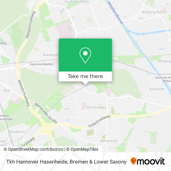 Tkh Hannover Hasenheide map