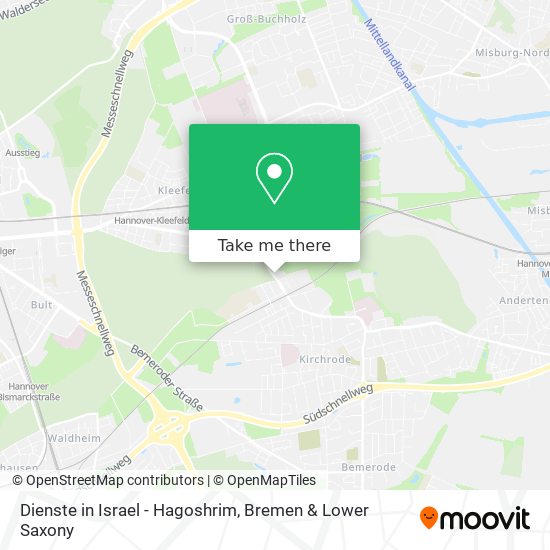 Dienste in Israel - Hagoshrim map