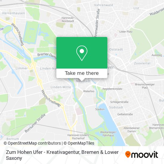 Zum Hohen Ufer - Kreativagentur map