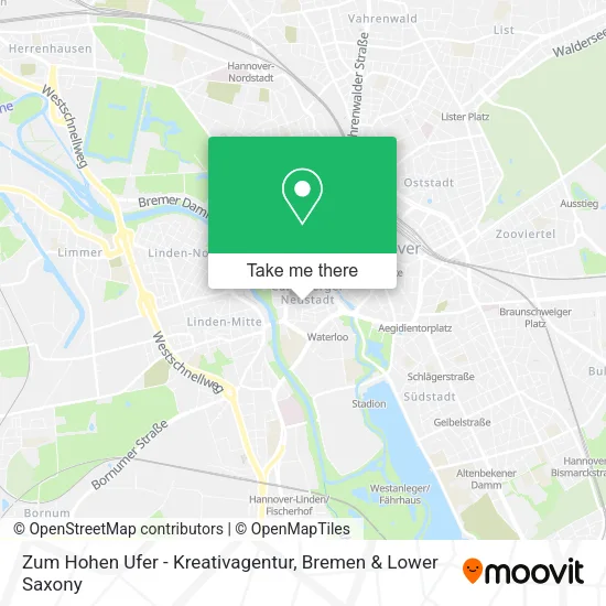 Карта Zum Hohen Ufer - Kreativagentur