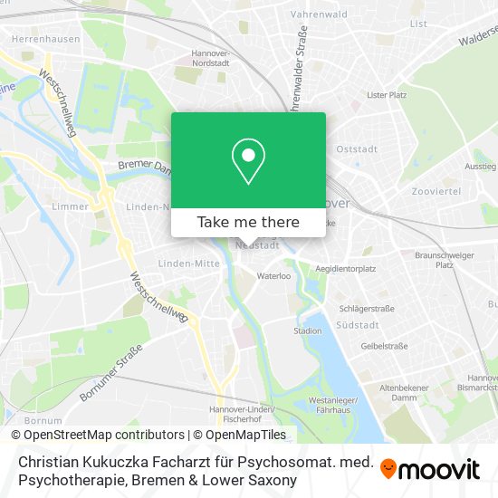 Christian Kukuczka Facharzt für Psychosomat. med. Psychotherapie map