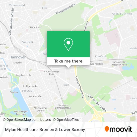 Mylan Healthcare map