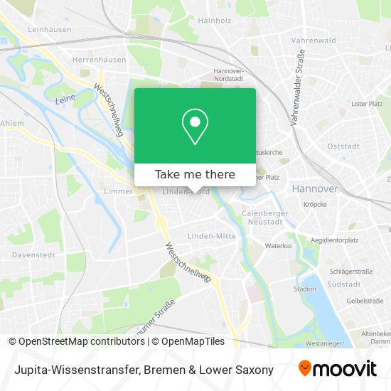 Jupita-Wissenstransfer map