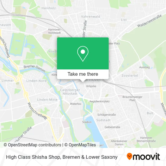 High Class Shisha Shop map