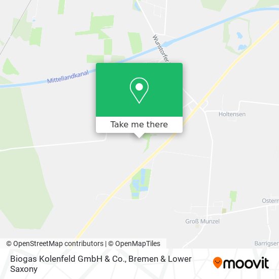 Biogas Kolenfeld GmbH & Co. map