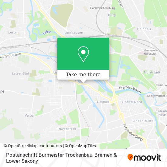 Postanschrift Burmeister Trockenbau map