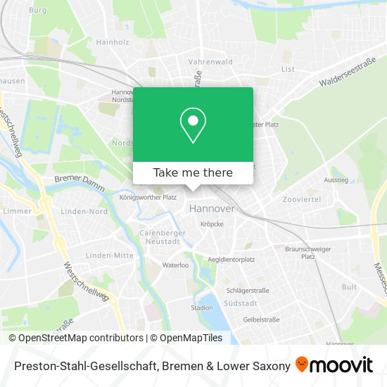 Preston-Stahl-Gesellschaft map