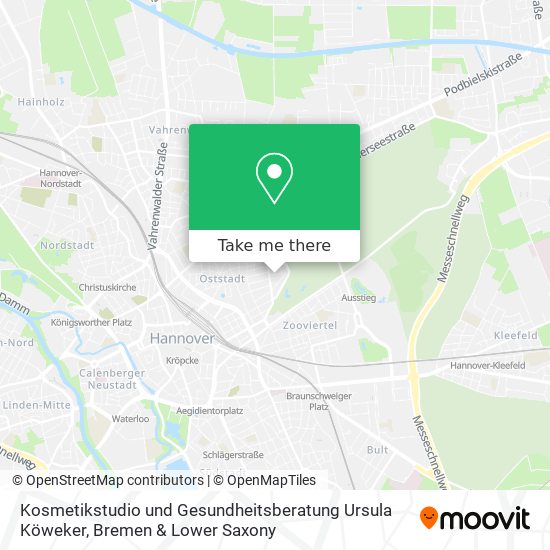 Kosmetikstudio und Gesundheitsberatung Ursula Köweker map