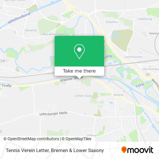 Tennis Verein Letter map
