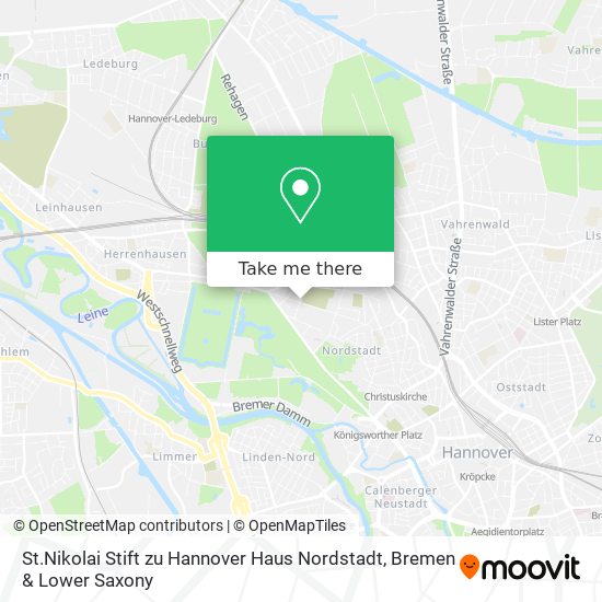 St.Nikolai Stift zu Hannover Haus Nordstadt map