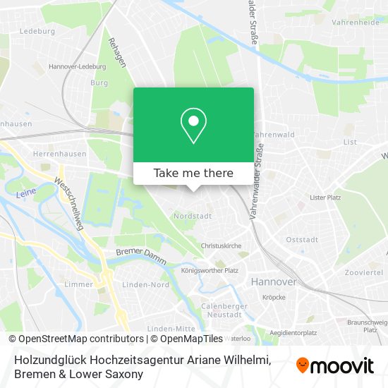 Holzundglück Hochzeitsagentur Ariane Wilhelmi map