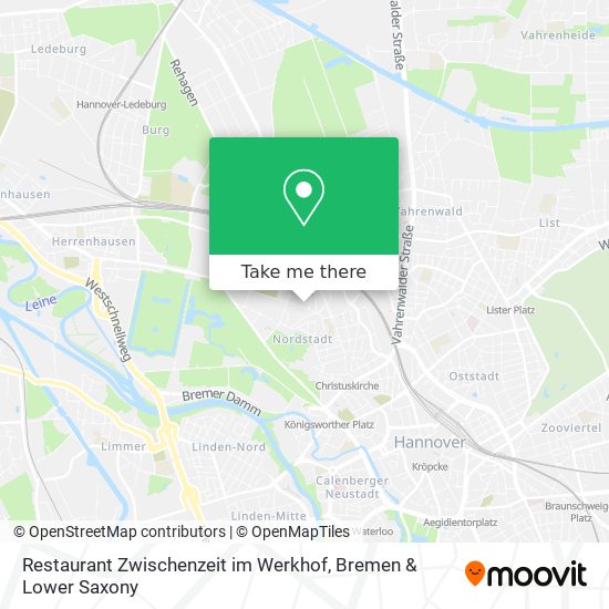 Restaurant Zwischenzeit im Werkhof map