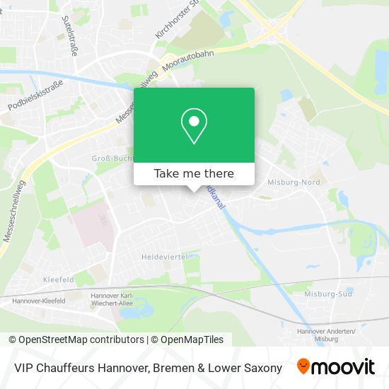 VIP Chauffeurs Hannover map