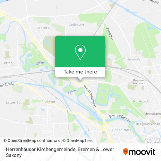 Herrenhäuser Kirchengemeinde map