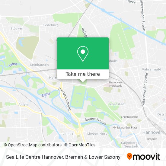 Sea Life Centre Hannover map