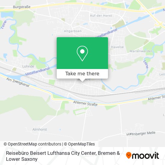 Reisebüro Beisert Lufthansa City Center map
