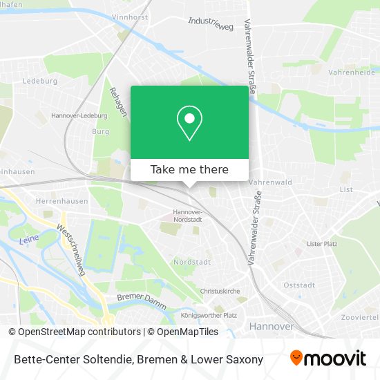 Bette-Center Soltendie map