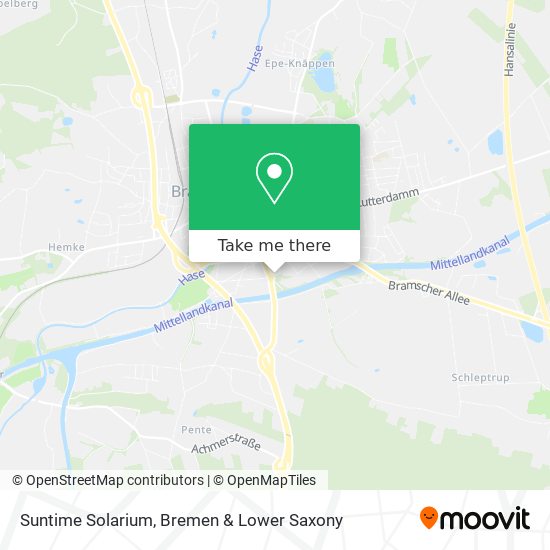 Suntime Solarium map