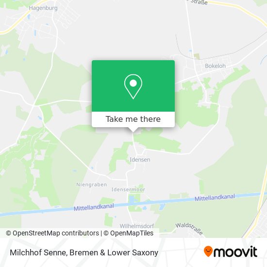 Milchhof Senne map