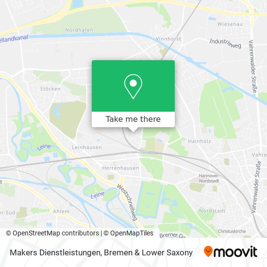 Makers Dienstleistungen map