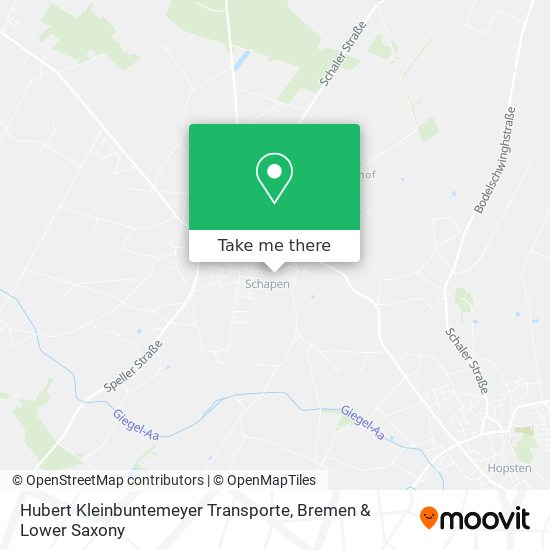 Hubert Kleinbuntemeyer Transporte map