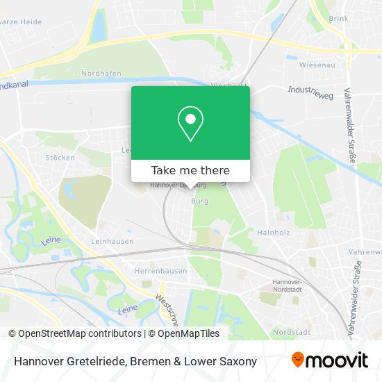 Hannover Gretelriede map