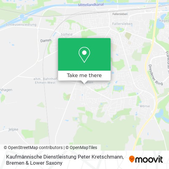 Kaufmännische Dienstleistung Peter Kretschmann map
