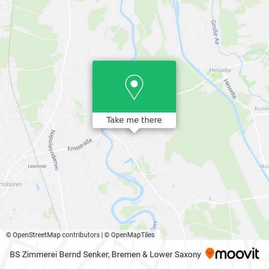 BS Zimmerei Bernd Senker map