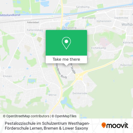 Pestalozzischule im Schulzentrum Westhagen-Förderschule Lernen map