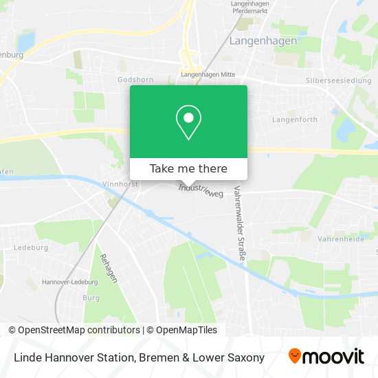 Linde Hannover Station map