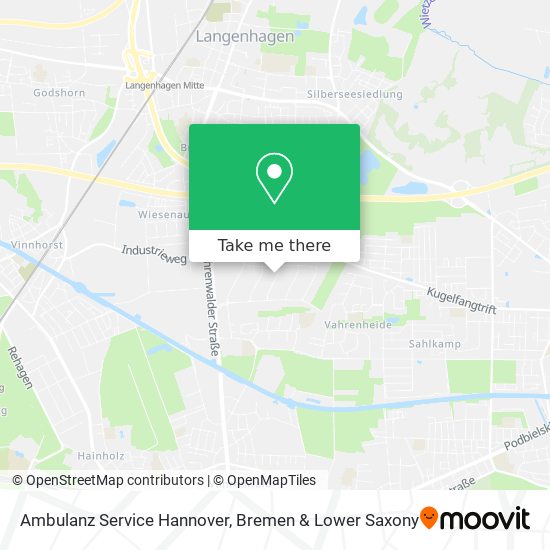 Ambulanz Service Hannover map