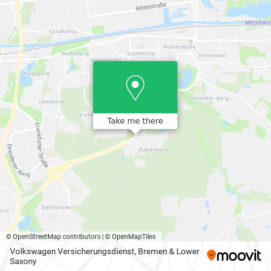 Volkswagen Versicherungsdienst map