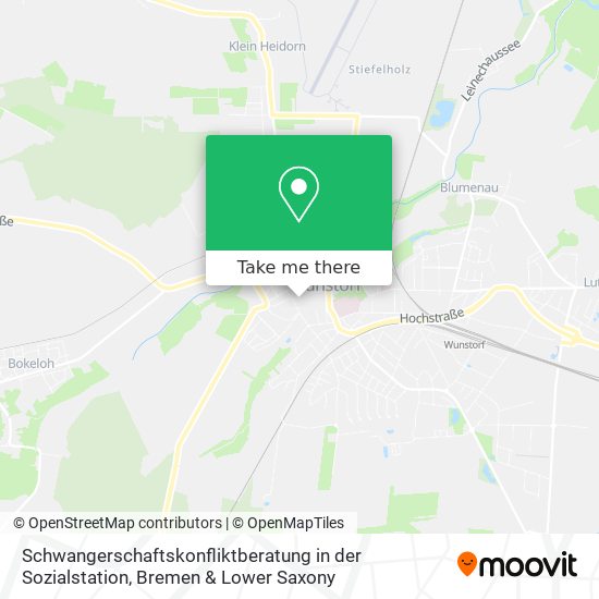 Schwangerschaftskonfliktberatung in der Sozialstation map