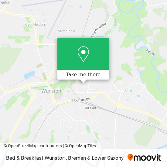 Bed & Breakfast Wunstorf map