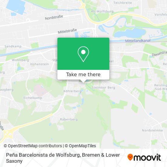 Peña Barcelonista de Wolfsburg map