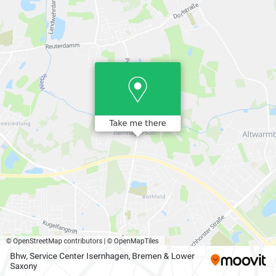 Bhw, Service Center Isernhagen map