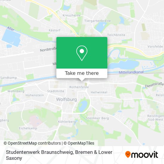 Studentenwerk Braunschweig map