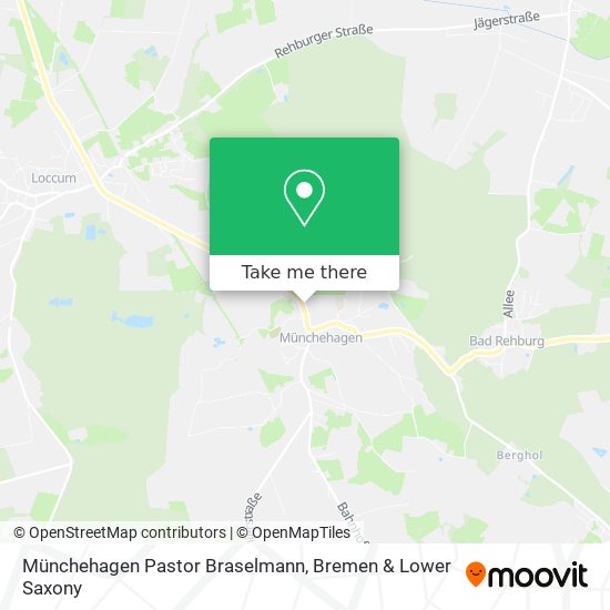 Münchehagen Pastor Braselmann map
